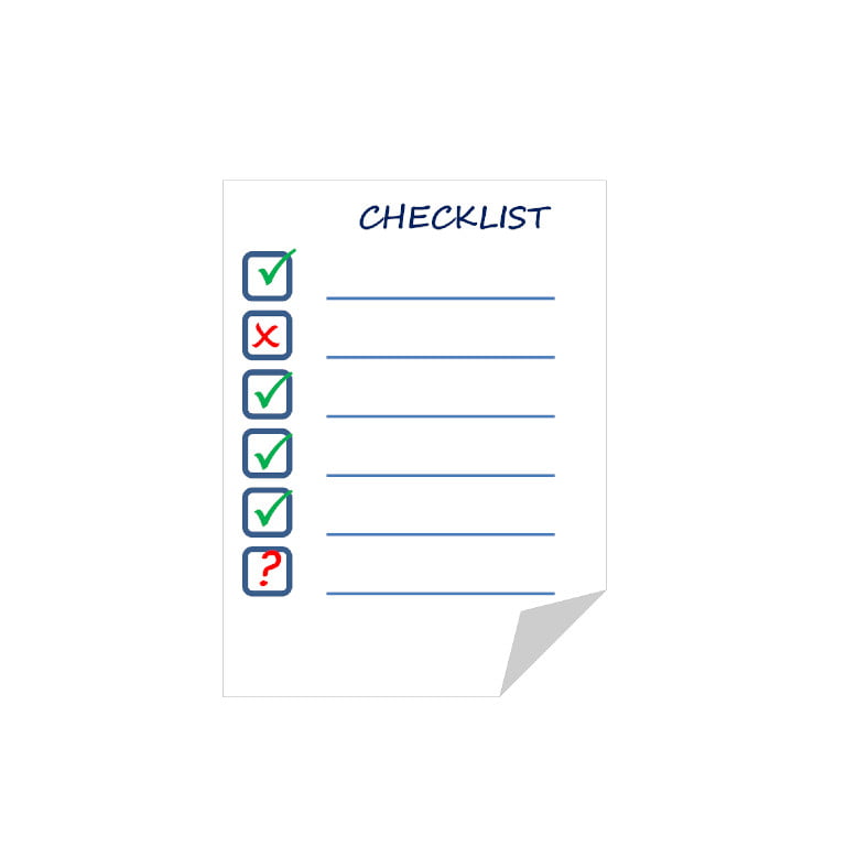 couverture checklist